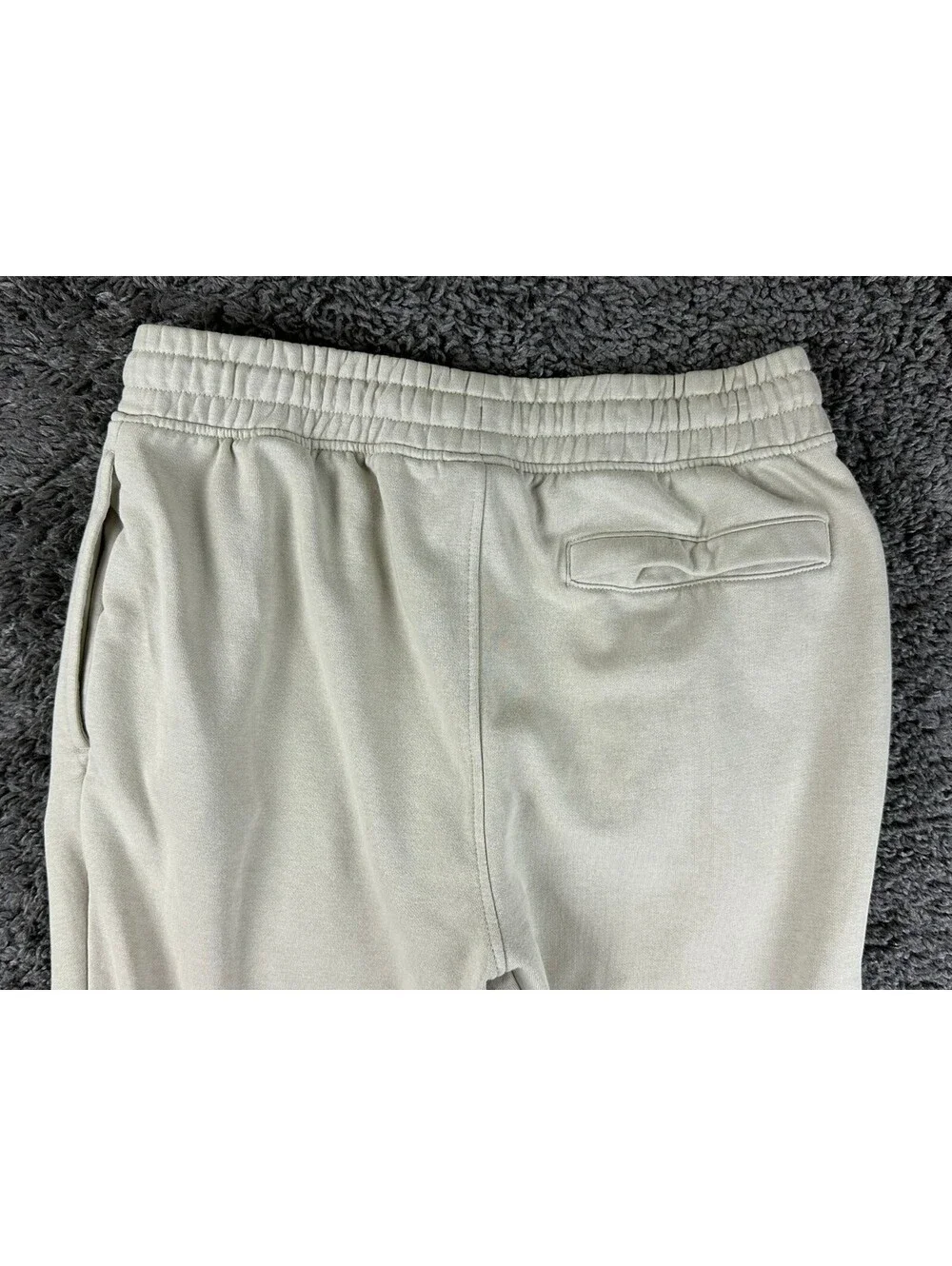 Gymshark Crest Joggers Mens Small Beige Tan Slim Fit Fleece Sweatpants Pants S